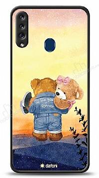 Dafoni Art Samsung Galaxy A20S Sunset Teddy Bears Kılıf - 1