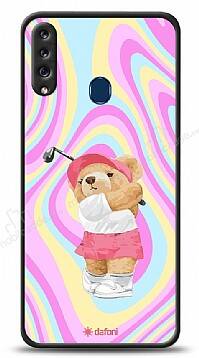 Dafoni Art Samsung Galaxy A20S Tennis Girl Bear Kılıf - 1