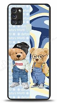 Dafoni Art Samsung Galaxy A21s Summer Couple Teddy Kılıf - 1