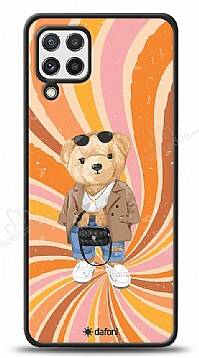 Dafoni Art Samsung Galaxy A22 4G Bear Effect Kılıf - 1