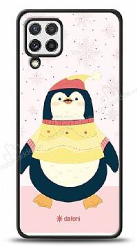 Dafoni Art Samsung Galaxy A22 4G Smiling Penguin Kılıf - 1