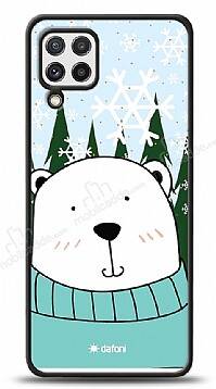 Dafoni Art Samsung Galaxy A22 4G Snow Bear Kılıf - 1