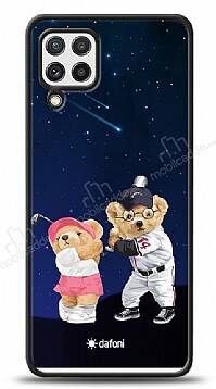 Dafoni Art Samsung Galaxy A22 4G Sporty Couple Teddy Kılıf - 1