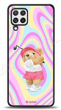 Dafoni Art Samsung Galaxy A22 4G Tennis Girl Bear Kılıf - 1