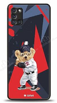 Dafoni Art Samsung Galaxy A31 Baseball Bear Kılıf - 1