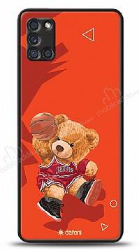 Dafoni Art Samsung Galaxy A31 Basketball Bear Kılıf - 1