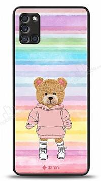 Dafoni Art Samsung Galaxy A31 Chic Teddy Bear Kılıf - 1