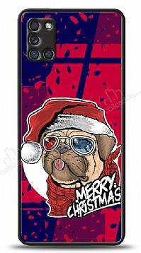 Dafoni Art Samsung Galaxy A31 Christmas Pug Kılıf - 1