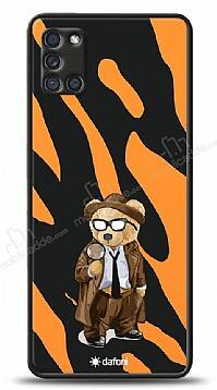 Dafoni Art Samsung Galaxy A31 Detective Teddy Bear Kılıf - 1