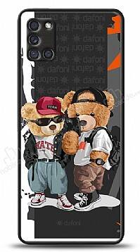 Dafoni Art Samsung Galaxy A31 Icon Couple Teddy Kılıf - 1