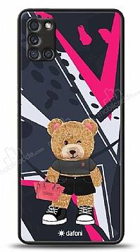 Dafoni Art Samsung Galaxy A31 Rock And Roll Teddy Bear Kılıf - 1