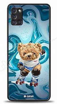 Dafoni Art Samsung Galaxy A31 Skating Teddy Bear Kılıf - 1