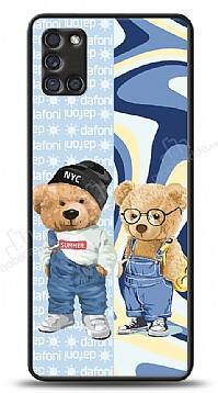 Dafoni Art Samsung Galaxy A31 Summer Couple Teddy Kılıf - 1