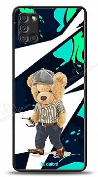 Dafoni Art Samsung Galaxy A31 Thoughtful Teddy Bear Kılıf - 1