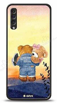 Dafoni Art Samsung Galaxy A50 Sunset Teddy Bears Kılıf - 1