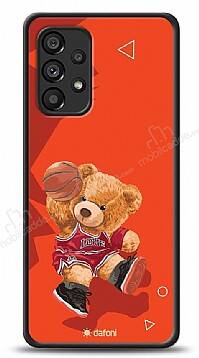 Dafoni Art Samsung Galaxy A53 5G Basketball Bear Kılıf - 1