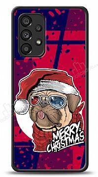 Dafoni Art Samsung Galaxy A53 5G Christmas Pug Kılıf - 1