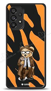 Dafoni Art Samsung Galaxy A53 5G Detective Teddy Bear Kılıf - 1