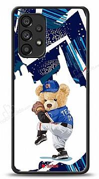 Dafoni Art Samsung Galaxy A53 5G Hand Soccer Teddy Bear Kılıf - 1