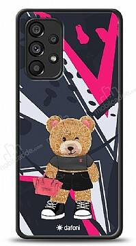 Dafoni Art Samsung Galaxy A53 5G Rock And Roll Teddy Bear Kılıf - 1