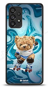 Dafoni Art Samsung Galaxy A53 5G Skating Teddy Bear Kılıf - 1