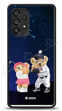 Dafoni Art Samsung Galaxy A53 5G Sporty Couple Teddy Kılıf - 1