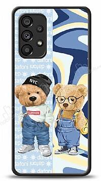 Dafoni Art Samsung Galaxy A53 5G Summer Couple Teddy Kılıf - 1