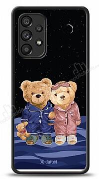 Dafoni Art Samsung Galaxy A53 5G Under The Stars Teddy Bears Kılıf - 1