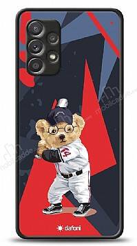 Dafoni Art Samsung Galaxy A72 Baseball Bear Kılıf - 1