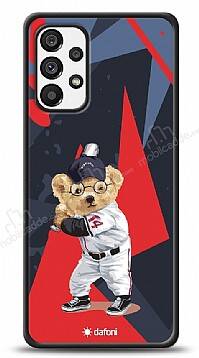 Dafoni Art Samsung Galaxy A73 Baseball Bear Kılıf - 1