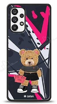 Dafoni Art Samsung Galaxy A73 Rock And Roll Teddy Bear Kılıf - 1