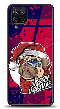 Dafoni Art Samsung Galaxy M12 Christmas Pug Kılıf - 1