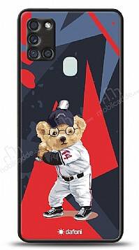 Dafoni Art Samsung Galaxy M21 / M31 / M30s Baseball Bear Kılıf - 1