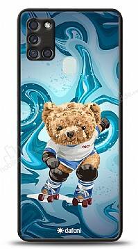 Dafoni Art Samsung Galaxy M21 / M31 / M30s Skating Teddy Bear Kılıf - 1