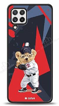 Dafoni Art Samsung Galaxy M22 Baseball Bear Kılıf - 1