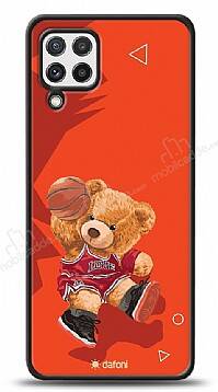 Dafoni Art Samsung Galaxy M22 Basketball Bear Kılıf - 1