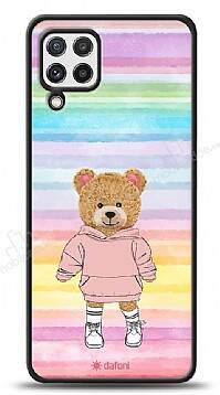 Dafoni Art Samsung Galaxy M22 Chic Teddy Bear Kılıf - 1