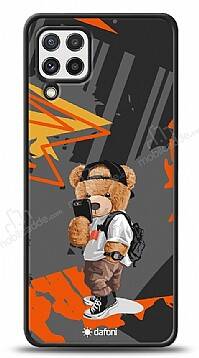 Dafoni Art Samsung Galaxy M22 Cool Teddy Bear Kılıf - 1