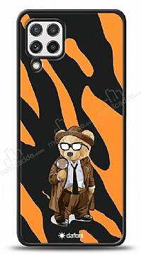 Dafoni Art Samsung Galaxy M22 Detective Teddy Bear Kılıf - 1