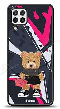 Dafoni Art Samsung Galaxy M22 Rock And Roll Teddy Bear Kılıf - 1