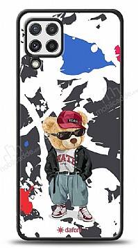 Dafoni Art Samsung Galaxy M22 Sporty Teddy Bear Kılıf - 1