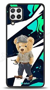 Dafoni Art Samsung Galaxy M22 Thoughtful Teddy Bear Kılıf - 1