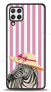 Dafoni Art Samsung Galaxy M22 Zebra Fashion Kılıf - 1