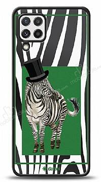 Dafoni Art Samsung Galaxy M22 Zebra Pattern Kılıf - 1