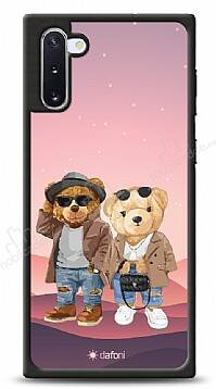 Dafoni Art Samsung Galaxy Note 10 Cool Couple Teddy Kılıf - 1