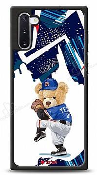 Dafoni Art Samsung Galaxy Note 10 Hand Soccer Teddy Bear Kılıf - 1