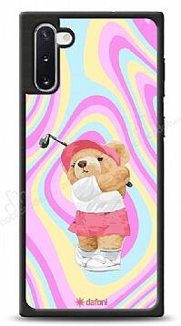 Dafoni Art Samsung Galaxy Note 10 Tennis Girl Bear Kılıf - 1