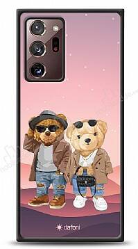 Dafoni Art Samsung Galaxy Note 20 Ultra Cool Couple Teddy Kılıf - 1