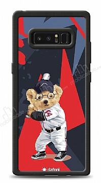 Dafoni Art Samsung Galaxy Note 8 Baseball Bear Kılıf - 1