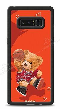 Dafoni Art Samsung Galaxy Note 8 Basketball Bear Kılıf - 1